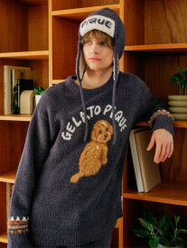 【HOMME】 パウダーDOGニットキャップ gelato pique ジェラートピケ インナー・ルームウェア その他のインナー・ルームウェア ネイビー【送料無料】[Rakuten Fashion]