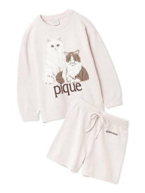 【SALE／30%OFF】【JUNIOR】エアリーモコキャットジャガードプルオーバー&ショートパンツセット gelato pique ジェラートピケ トップス その他のトップス イエロー ピンク【RBA_E】【送料無料】[Rakuten Fashion]