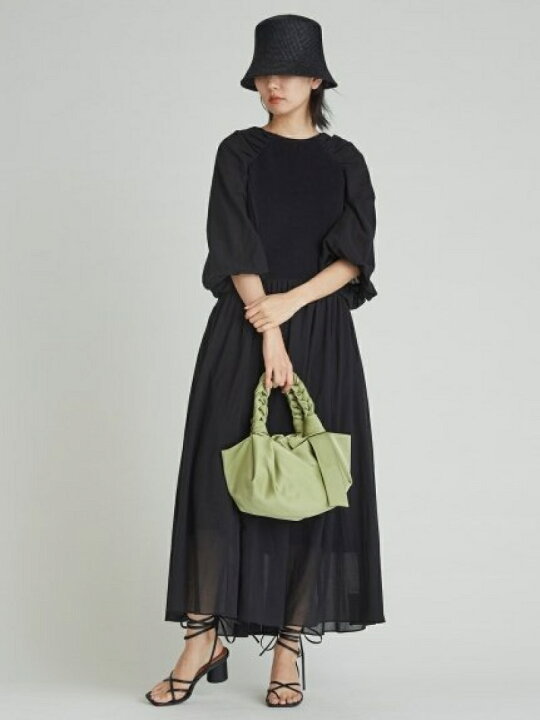 楽天市場】【SALE／50%OFF】ニットドッキングボリュームスリーブ  