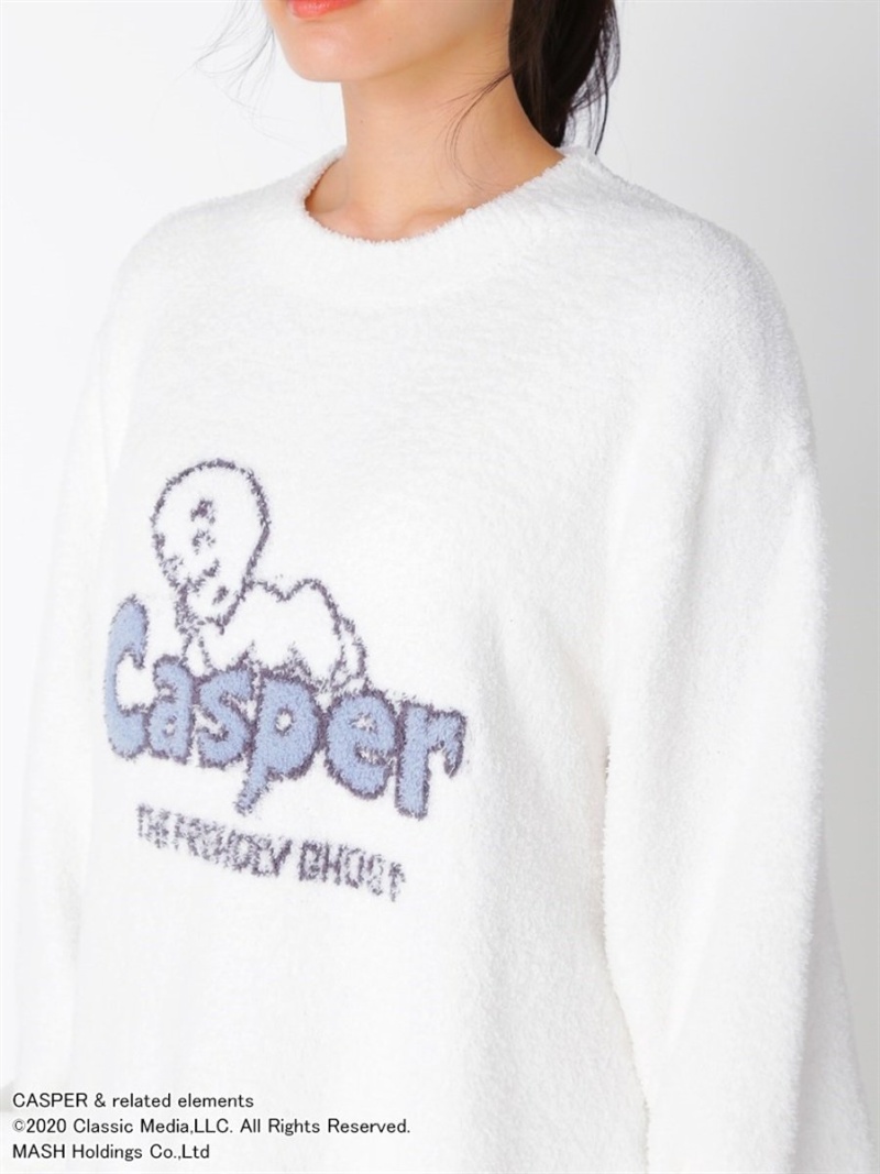 【CASPER】'ベビモコ'ジャガードプルオーバー gelato pique ジェラートピケ インナー/ナイトウェア ルームウェア/トップス  ホワイト【送料無料】[Rakuten Fashion] | USAGISTORE USAGIONLINE公式ストア