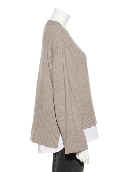 楽天市場】【SALE／60%OFF】シャツドッキングデザインニットPO Mila  