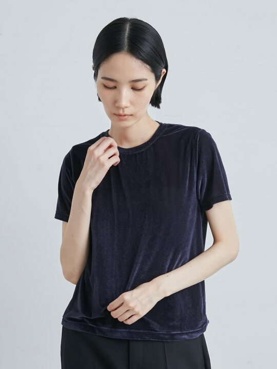 楽天市場】ベロアコンパクトTシャツ MIESROHE ミースロエ トップス 