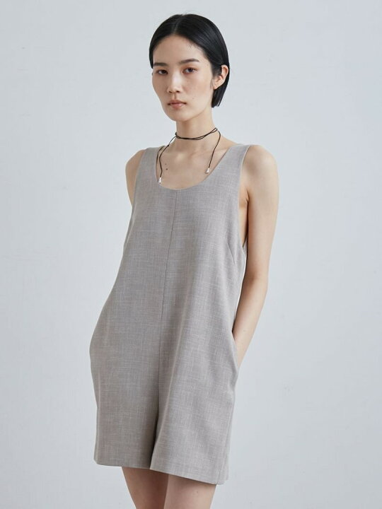 楽天市場】【SALE／40%OFF】UネックハーフPTオールインワン MIESROHE  