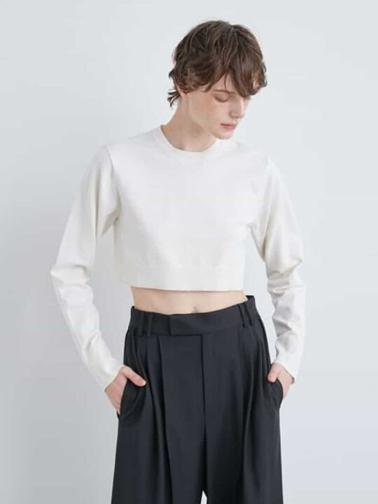 楽天市場】【SALE／50%OFF】シルク混ショート丈Cネックニット 