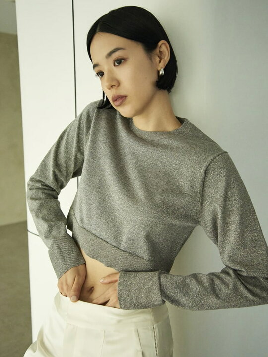 楽天市場】【SALE／50%OFF】シルク混ショート丈Cネックニット 