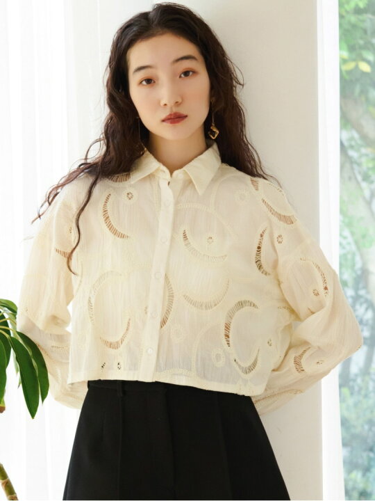 楽天市場】【SALE／50%OFF】パッチワークレースショートシャツ LILY  