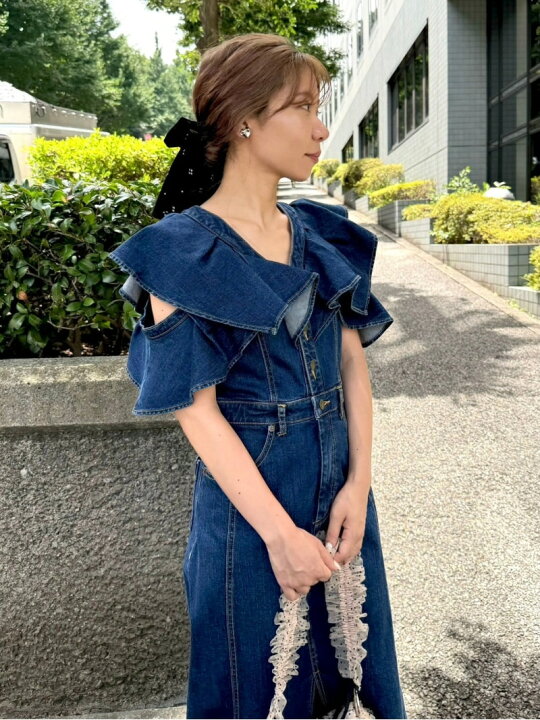 楽天市場】【SALE／50%OFF】デニムフリルワンピース LILY BROWN リリー  