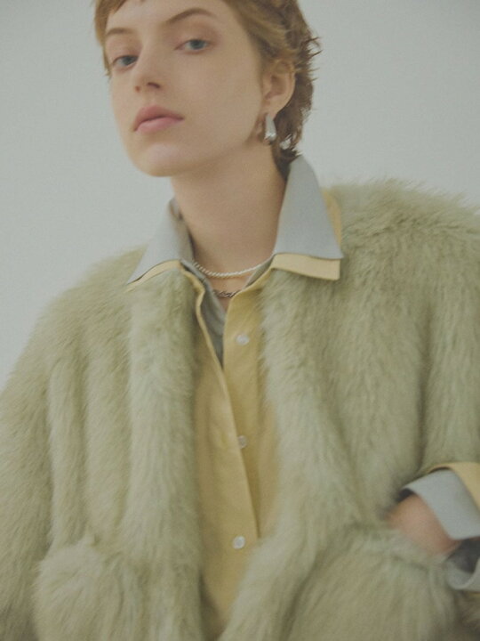 楽天市場】【SALE／50%OFF】クロップドファージャケット Mila Owen 