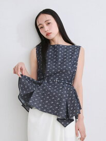 アシメペプラムチュニック FRAY I.D フレイ アイディー トップス シャツ・ブラウス ブラック ホワイト【送料無料】[Rakuten Fashion]