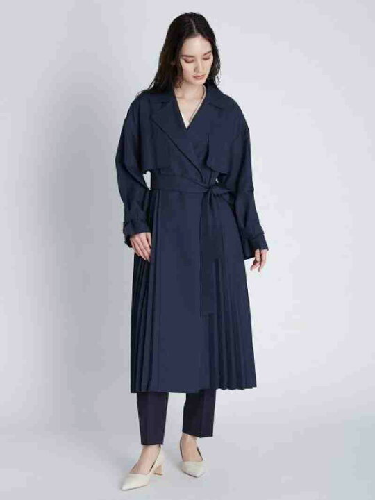 楽天市場】【SALE／50%OFF】ライナー付きプリーツトレンチコート  