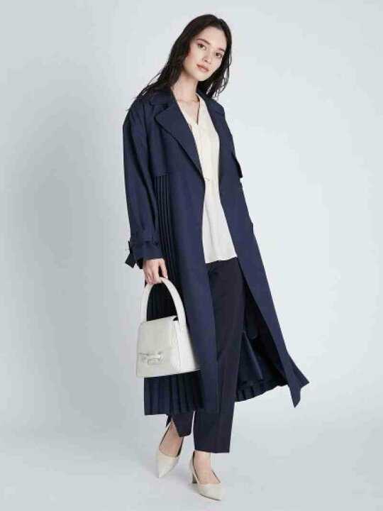 楽天市場】【SALE／50%OFF】ライナー付きプリーツトレンチコート  