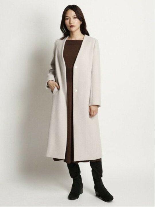 楽天市場】【SALE／30%OFF】ノーカラーウールコート FRAY I.D フレイ  