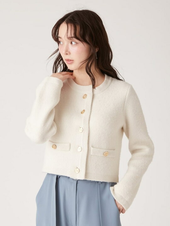 楽天市場】【SALE／30%OFF】フォックスブレンドトリムニットジャケット 