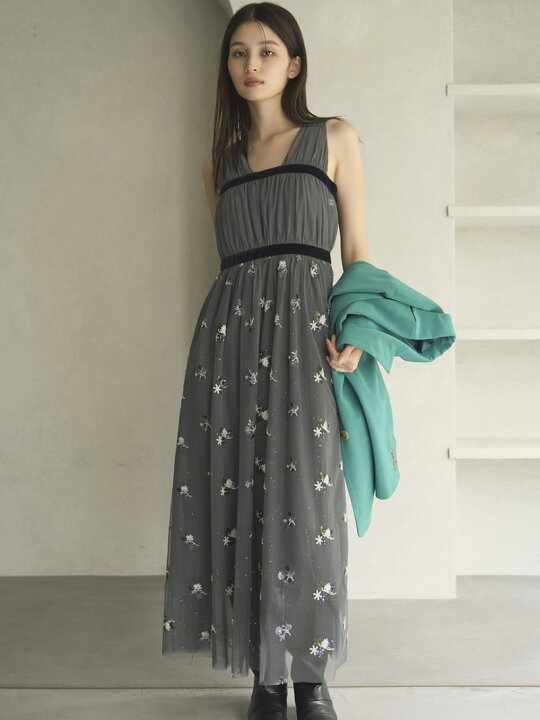 楽天市場】【SALE／50%OFF】[L.B CANDY STOCK]2WAYビーズ刺繍チュール 