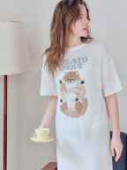 ドッグジャガードワンピース gelato pique ジェラートピケ インナー・ルームウェア その他のインナー・ル…
