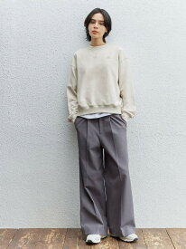 【emmi atelier】アジャストウエストセミワイドスラックス emmi エミ パンツ その他のパンツ グレー ブラック ピンク【送料無料】[Rakuten Fashion]