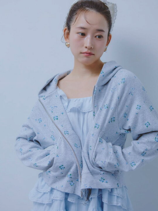 楽天市場】【SALE／20%OFF】【限定カラー】フラワープリントパーカー 
