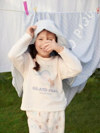 【SALE／30%OFF】【KIDS】ウォッシングアニマルワンポイントロンT gelato pique ジェラートピケ トップス カットソー・Tシャツ ホワイト【RBA_E】[Rakuten Fashion]