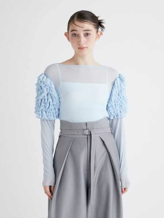 楽天市場】【SALE／40%OFF】袖フリルチュールカットソー FURFUR ファー 