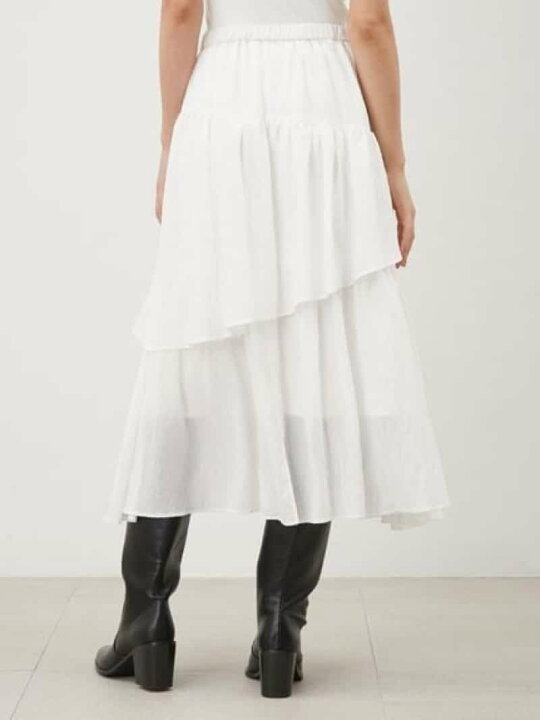 楽天市場】【SALE／50%OFF】イレヘム後ろスリット入りティアード  