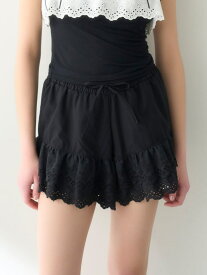 【SALE／50%OFF】【LILY BROWN Lingerie】レーシーショートパンツ LILY BROWN リリーブラウン トップス その他のトップス ホワイト ブラック【RBA_E】【送料無料】[Rakuten Fashion]