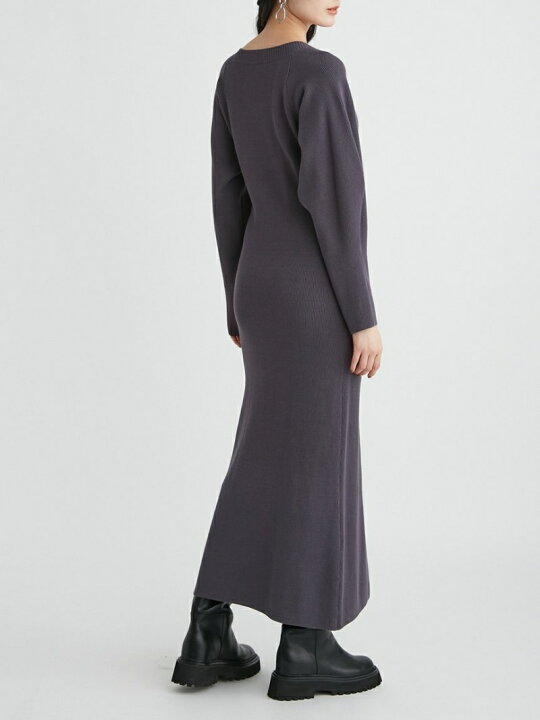 楽天市場 Sale 50 Off 袖ボリューム畦ニットワンピース Mila Owen ミラオーウェン ワンピース ロングワンピース マキシワンピース ホワイト グレー Rba E 送料無料 Rakuten Fashion Usagistore Usagionline公式ストア