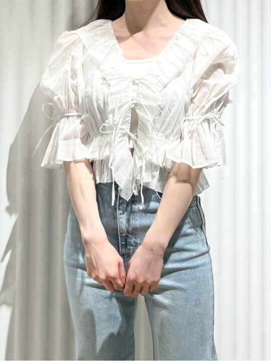 楽天市場】【SALE／50%OFF】コットンモチーフブラウス SNIDEL 