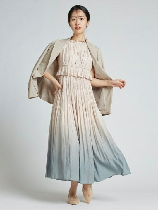 楽天市場】【SALE／50%OFF】グラデ-ションプリーツドレス CELFORD セル  