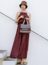 【SALE／50%OFF】アメスリプリーツドッキングワンピース SNIDEL スナイデル ワンピース・ドレス ワンピース ホワイト ブラック【RBA_E】【送料無料】[Rakuten Fashion]