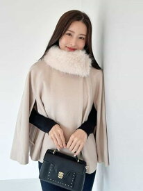 ショートケープコート SNIDEL スナイデル ジャケット・アウター その他のジャケット・アウター グレー【送料無料】[Rakuten Fashion]