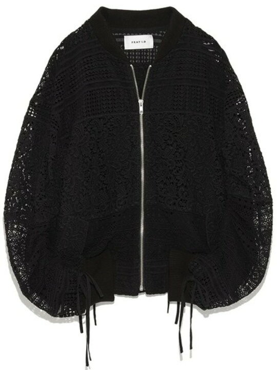 楽天市場】【SALE／40%OFF】レースルーズシャーリングブルゾン FRAY  