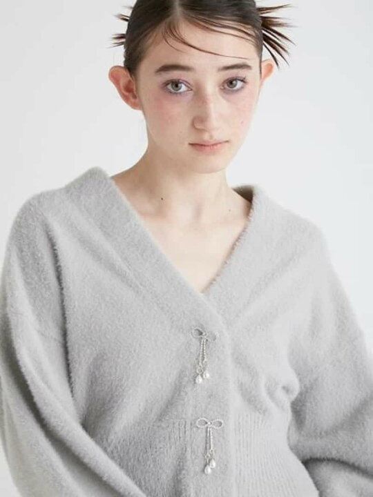 楽天市場】【SALE／40%OFF】リボンビジューボタンカーディガン FURFUR 