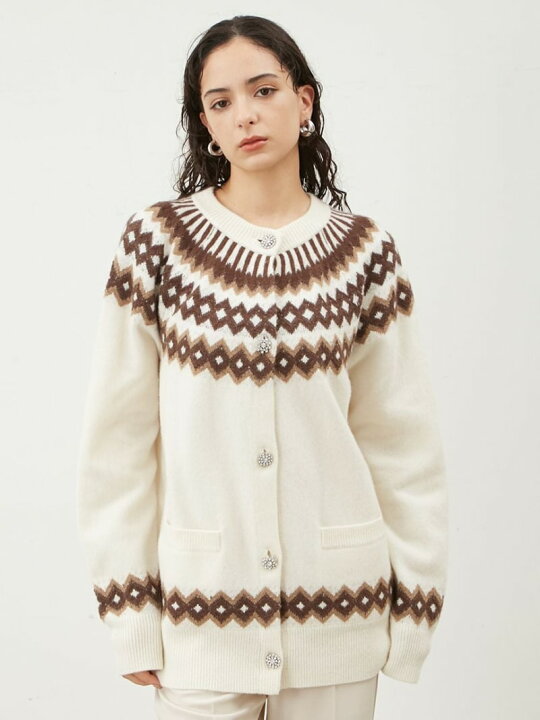 楽天市場】【SALE／50%OFF】ビジュー釦ノルディックラメガウン  