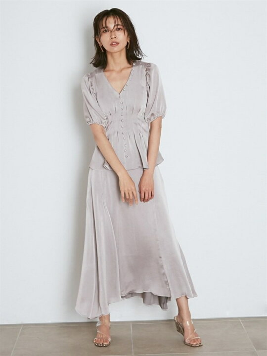 楽天市場】【SALE／50%OFF】サテンフレアスカート SNIDEL スナイデル  
