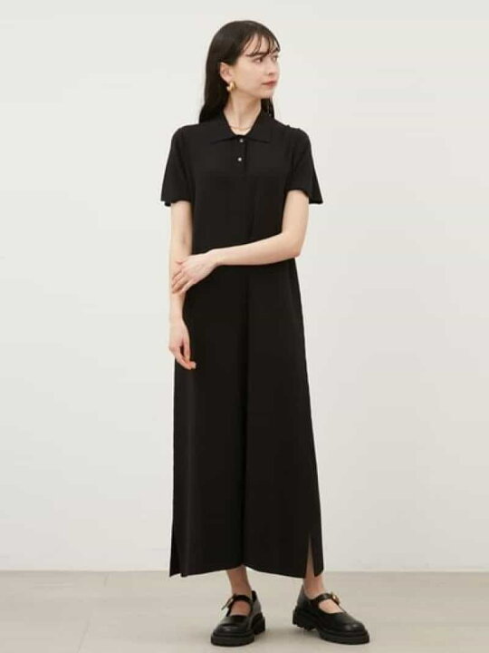 楽天市場】【SALE／40%OFF】ポロニットストレートロングワンピース 