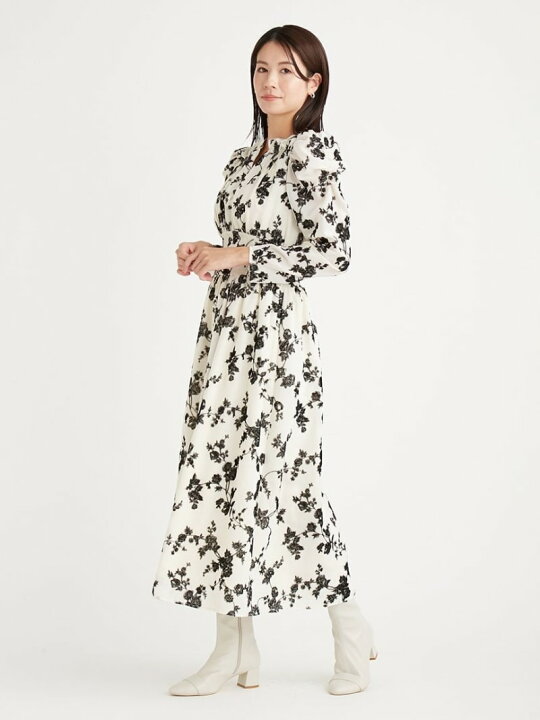 楽天市場】【SALE／30%OFF】ドットフロッキーフラワープリント  