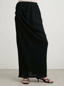【SALE／40%OFF】【洗える】ブルーゼイージードレープスカート MIESROHE ミースロエ スカート ミディアムスカート ブラック ホワイト【RBA_E】【送料無料】[Rakuten Fashion]