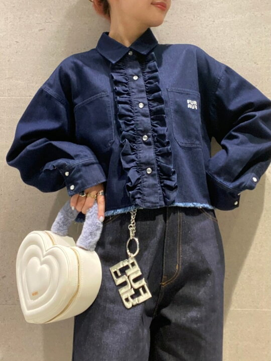 楽天市場】【SALE／30%OFF】ロゴ刺繍クロップドシャツ FURFUR ファー 