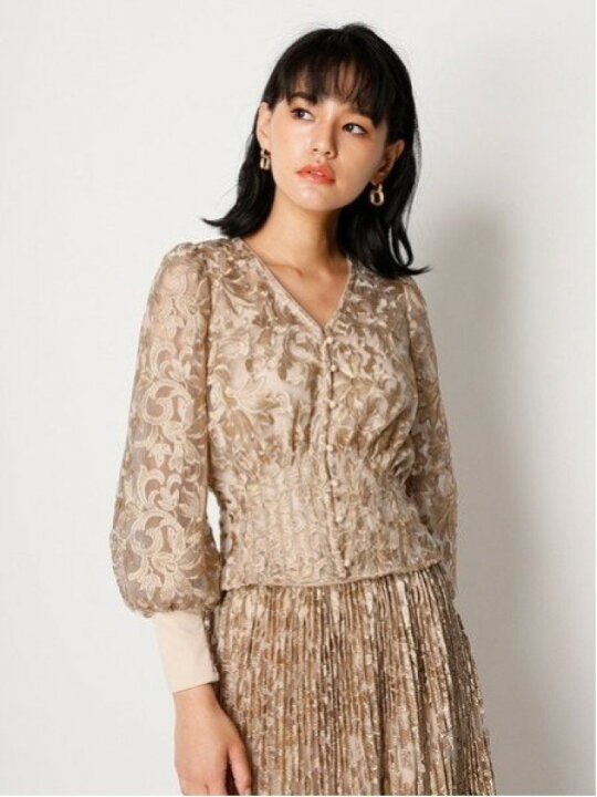 楽天市場】【SALE／40%OFF】フラワー刺繍ブラウス LILY BROWN リリー 