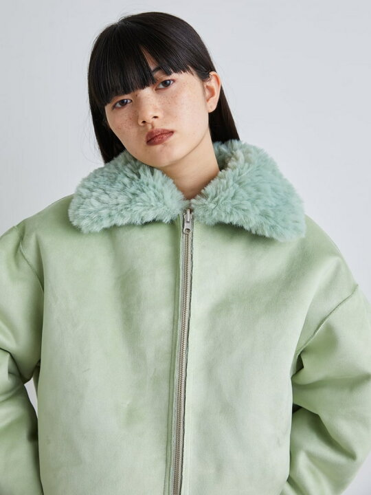楽天市場】【限定カラー】エコファーリバーシブルブルゾン FURFUR 