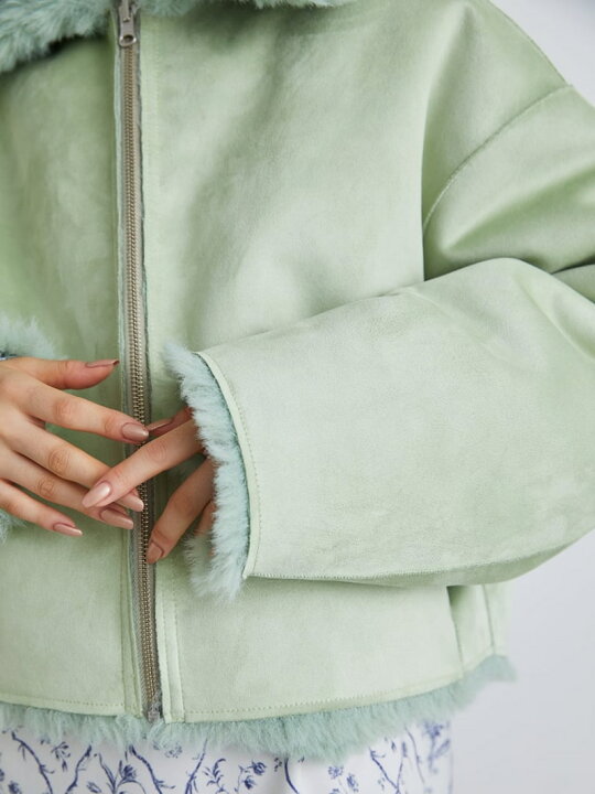 楽天市場】【限定カラー】エコファーリバーシブルブルゾン FURFUR 