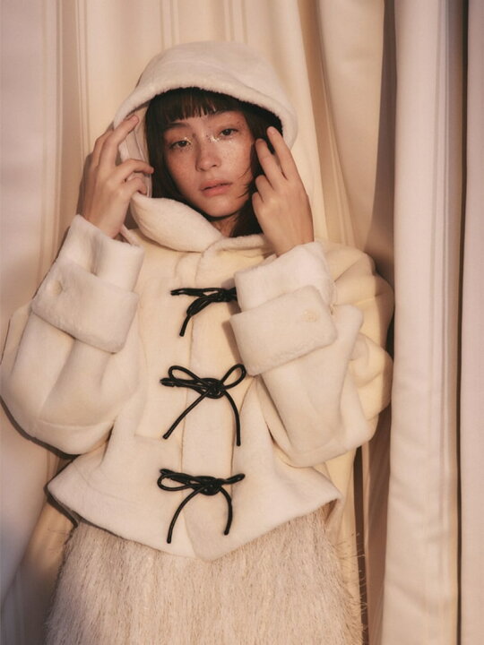 楽天市場】リボンショートダッフルコート FURFUR ファーファー 