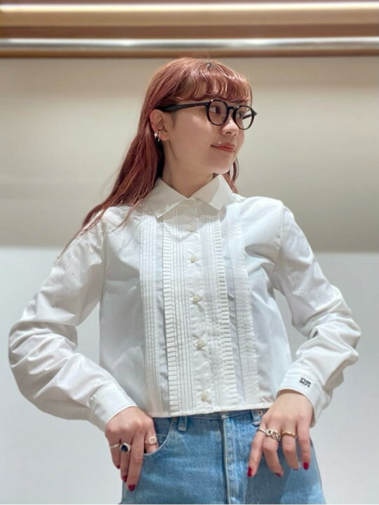 楽天市場】【SALE／50%OFF】ビジュー付きクロップド シャツ FURFUR 