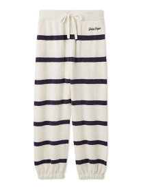 【SALE／30%OFF】【UNISEX】エアリーモコボーダーロングパンツ gelato pique ジェラートピケ パンツ その他のパンツ ホワイト ネイビー【RBA_E】【送料無料】[Rakuten Fashion]