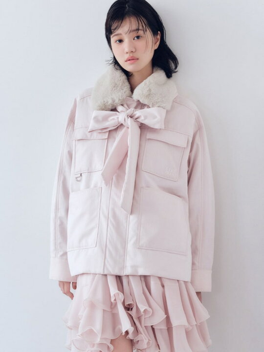 楽天市場】パデットボウタイワークブルゾン FURFUR ファーファー 