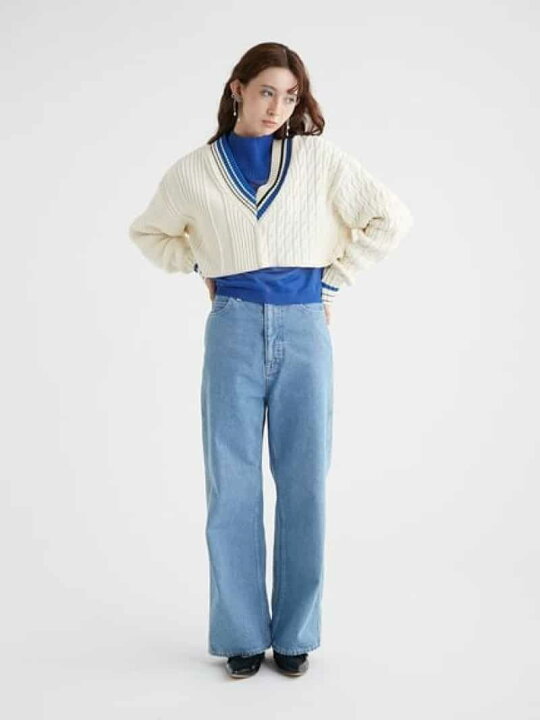 楽天市場】【SALE／20%OFF】クロップドラインセーター FURFUR ファー 