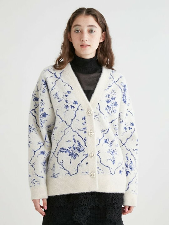 楽天市場】【SALE／20%OFF】フラワーブーケニットコーディガン FURFUR 