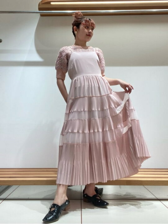 楽天市場】プリーツティアードキャミワンピース FURFUR ファーファー 