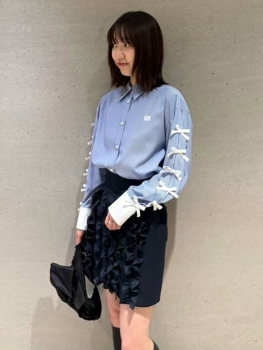 楽天市場】【SALE／40%OFF】リボンスリーブオーバーシャツ FURFUR  