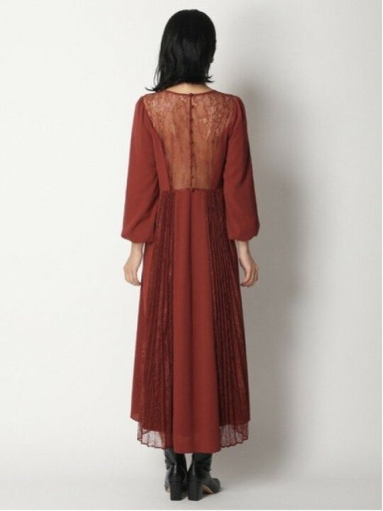 楽天市場】【SALE／40%OFF】レース切り替えビジュードレス LILY BROWN  